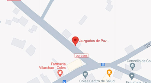 localización Registro Civil Juzgado de Paz de Coles