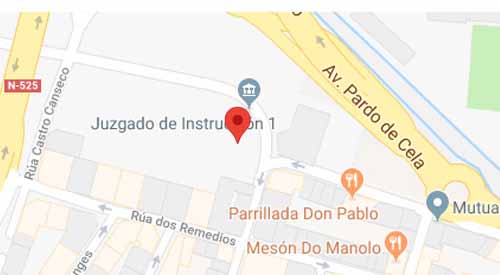 mapa registro civil orense